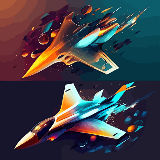 split design space and distant stars liveries, vector images.