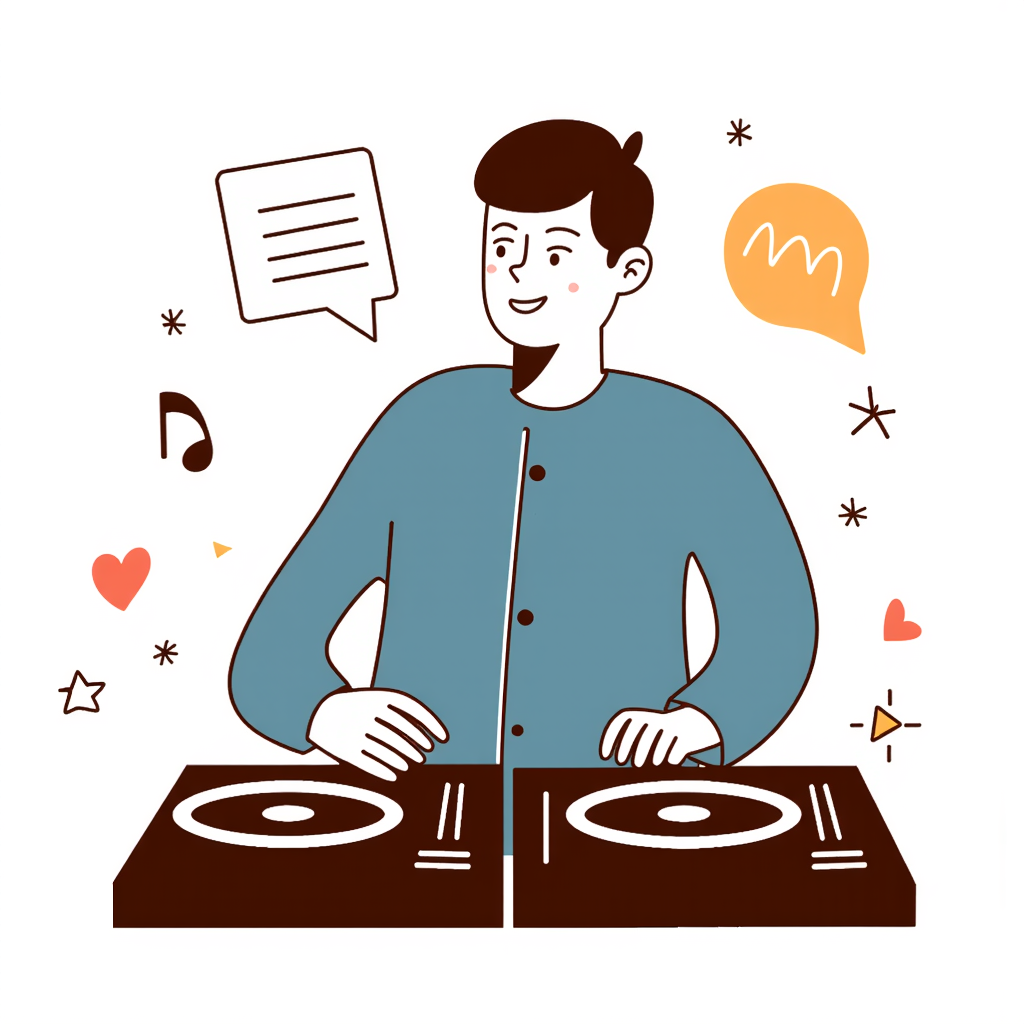 a dj playing music