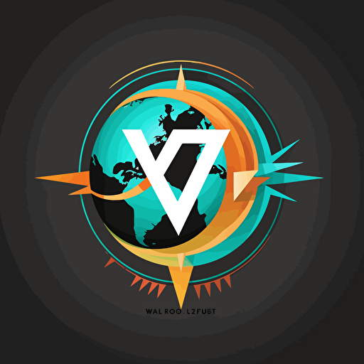 7th world vector logo design