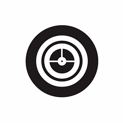 target icon, minimalistic and flat, vector illustration, white background