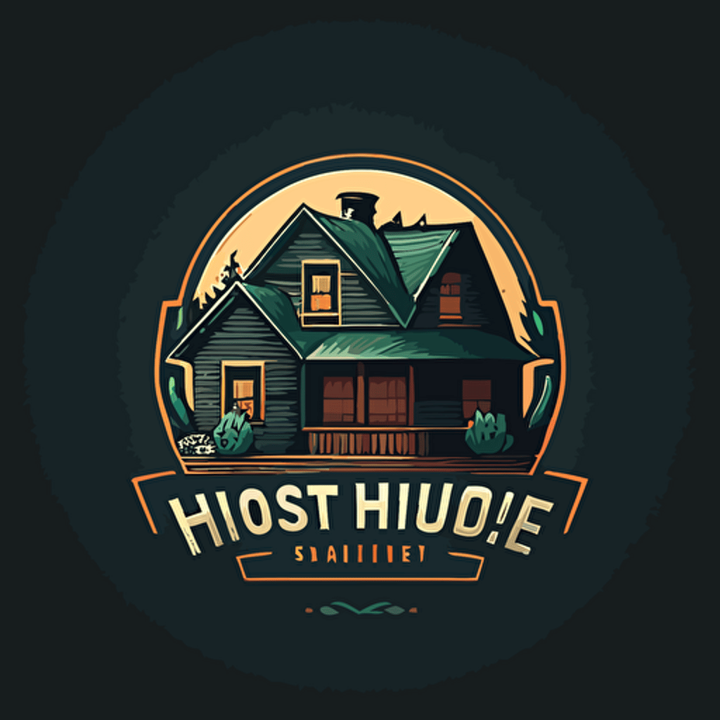 Create a simple house logo vector style