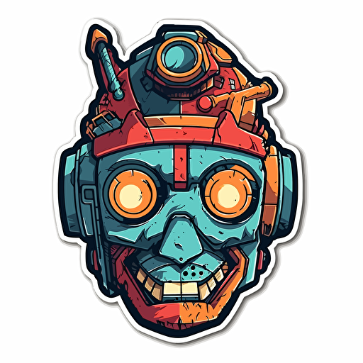 vector sticker, tuff
