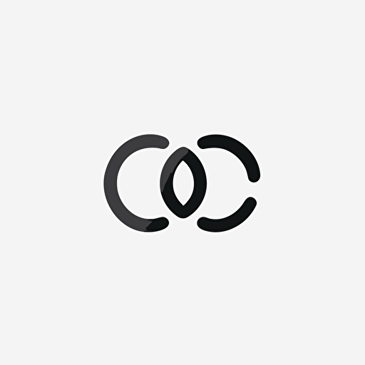 a triple C Logo design, simple, vector, minimalist, oversimplified, white background