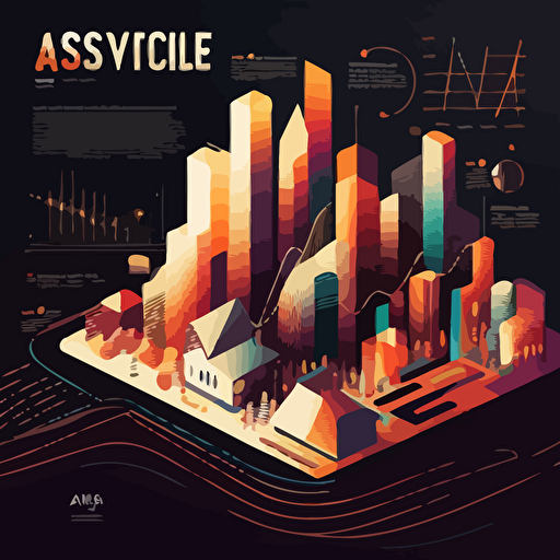 ai cognitive, vector, simply style, chart, architecture style, composite,