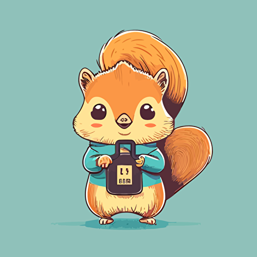 cute mascot for a digitial password security company, vector style