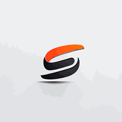 minimal vector logo design that has a magnet that looks like the letter S, this is for a new digital startup company IsafeUp