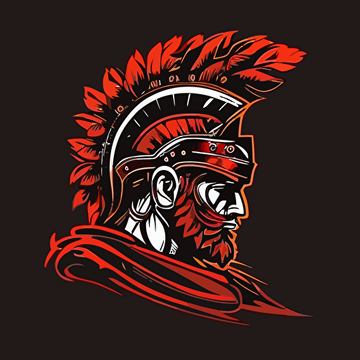 vector roman legionnaire face logo