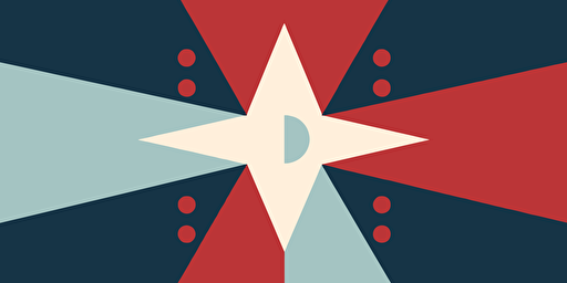 croix de Lorraine, vector, minimal, geometrical, abstract, blue, white, red