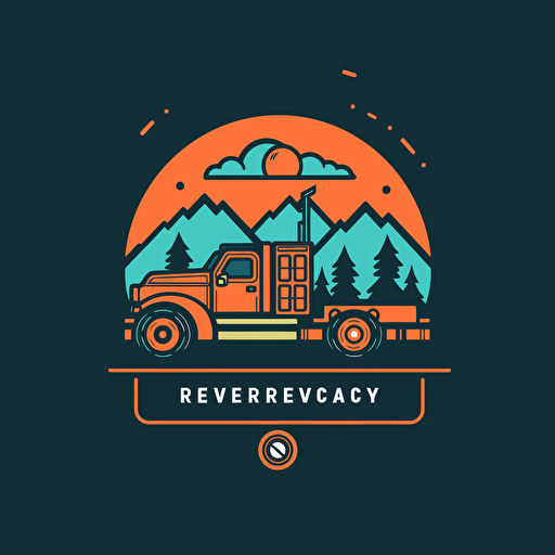 recovery service vector logo, minimal, simple, flat