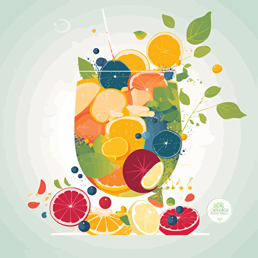 " Our IV Therapy treatments are carefully crafted with vitamins, minerals and antioxidants" into colorful vector based design for a brochure cover