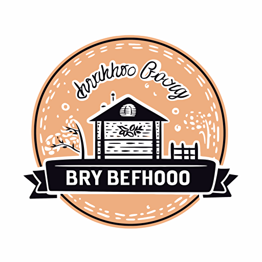 a very simple 2d vector logo for an indian restaurant called biryani house that compliments well with the color #FFC300 on a white background