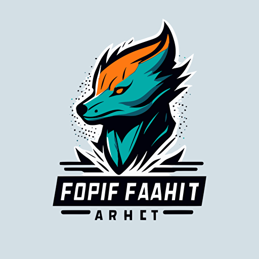 a mascot logo of an own, simple, vector, minimalist