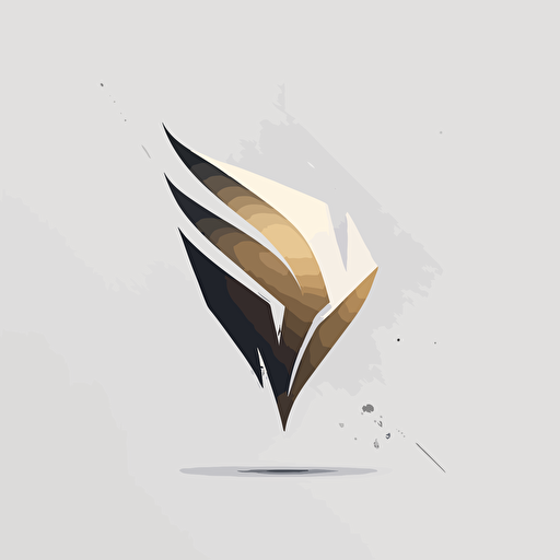 create a minimalist vector logo in white background
