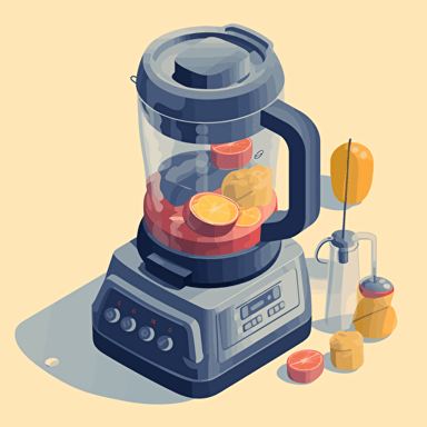 a blender isometric vector illustration
