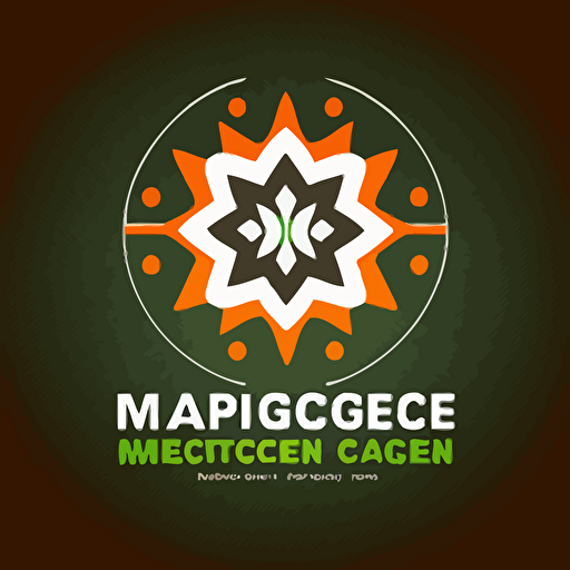 corporate logo of magnetically induced power to gas process,simple,vector,flat design