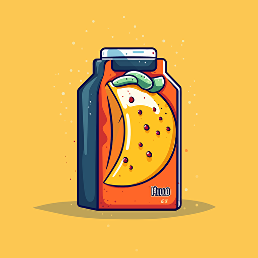 vector logo of a juice carton, simple logo