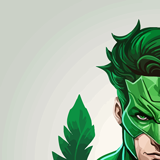 green hero vector logo