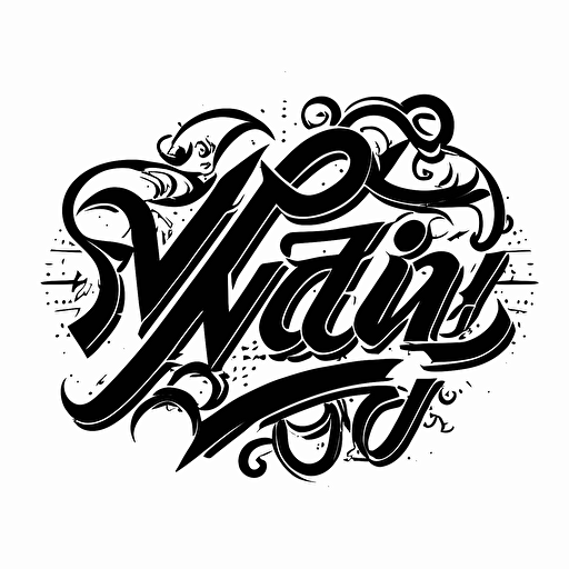 script logo mvp, black vector, on white background