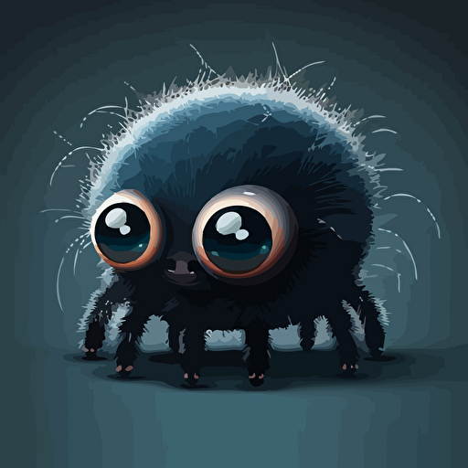 cute spider, vector art style