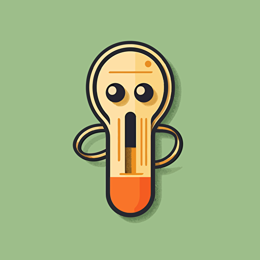 modern day clippy flat vector logo