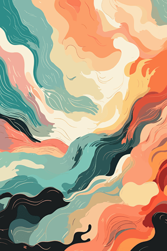 abstract background vector art of a mental energy, soft palette and contrast