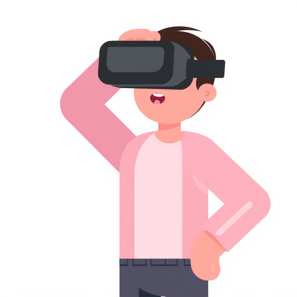 a person with vr headset 