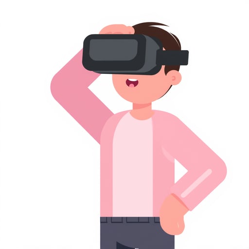 a person with vr headset 