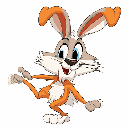 cartoon locanic hare, vector, for animation