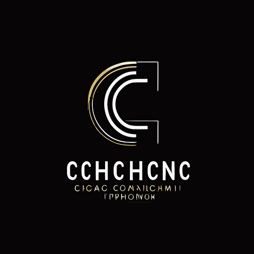Logo design of C in vector for construction, , real estate, property. Minimal awesome trendy professional logo design template on black background.