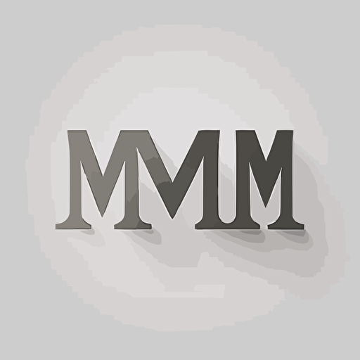 M's, Wordmark, vector, simple, flat, low detail, smooth, plain, minimal, straight design, white background, Paula Scher style