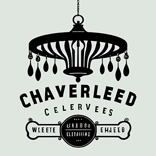 chandeliers better than coffee, wisdom, logo, vectorized.