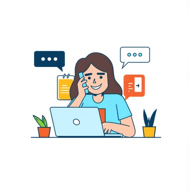 people talking on the phone