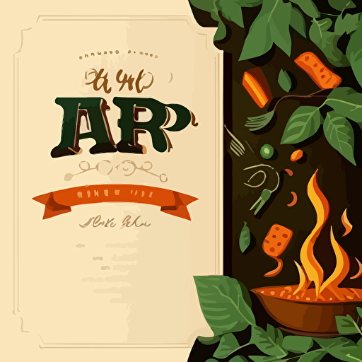 bbq party invitation card without text, vector