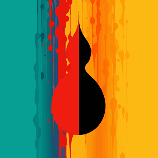 a minimalist silhouette symbolising fertility, vector art, colourful, 2d