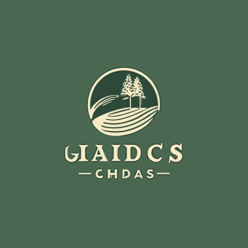 simple minimalistic logo for a golf company named JAMS, bicolor, vector