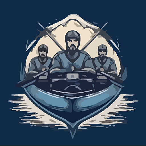 military rowing team,vector shape