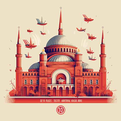 vector design for 100. year of turkish goverment republic