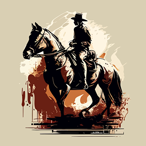 horse riding vector