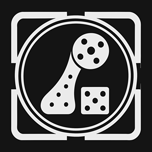 award icon, board games, simple vector, black and white