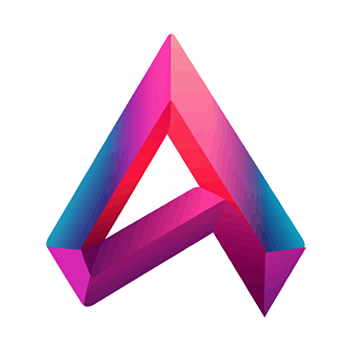 nanopunk simple letter a vector