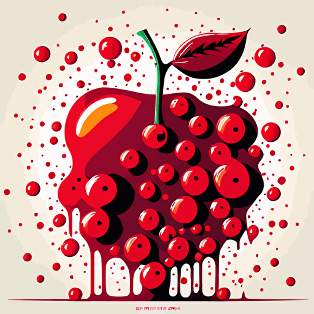 vector art cherry simple Reductionism