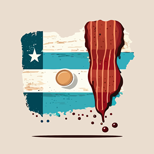 argentina flag with steak and wine vector