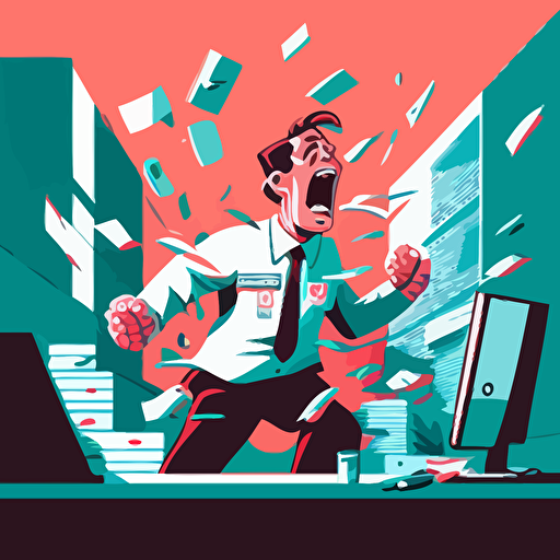 healthcare professional burnout post apocolyptic deviantart dribble whoa wow overdosing on pills and screaming executives in the background vector 2d