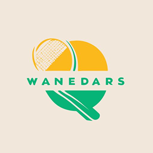 a minimalist vector logo for a tennis company