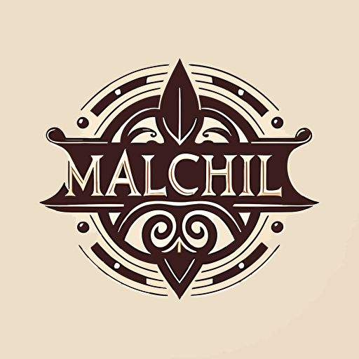 Emblem logo, text is “Ai Magic Guild”, vector, simple, flat, plain,smooth, low detail, minimal, white background