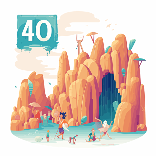 a vector illustration for a 404 page, white background