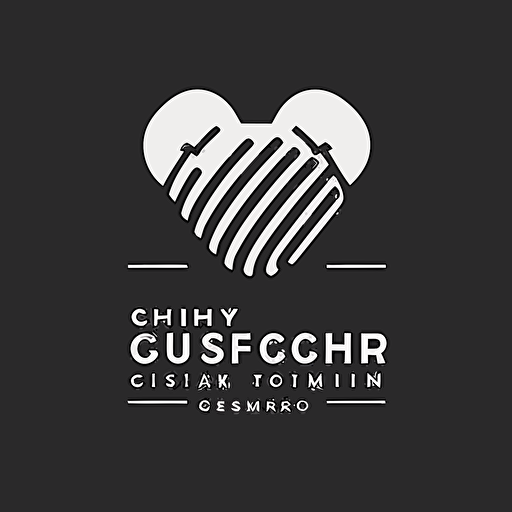 make a logo vector about fashion brand called "gymcrush", use a line heart and dumbbells together, use black white color, minimal, line vector, high fashion, simple, sporty and rich,