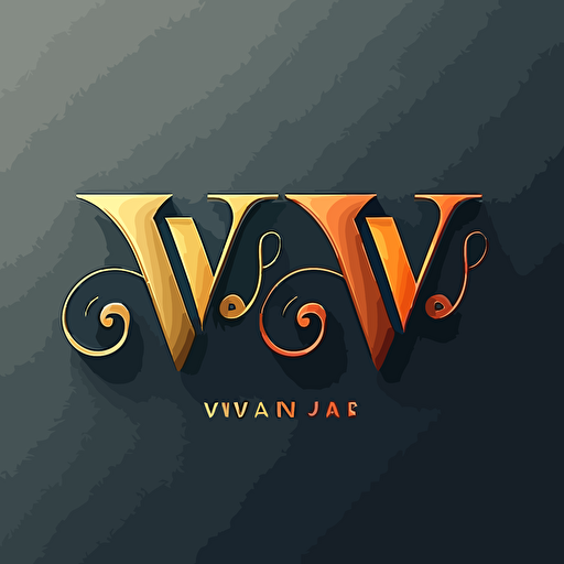 use "Word Wise" to design a simple logo, with two letters "W", elegent, morden, clear. minimalist design, vector, high detail, multicolored, warm colors,