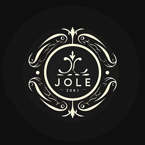 Design logo, text jole design, art, flat design, vector