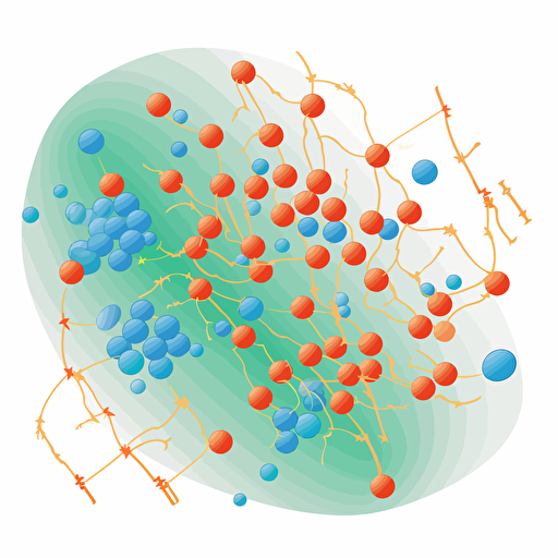 simple scientific vector diagram of a phospholipid bilayer with proteins